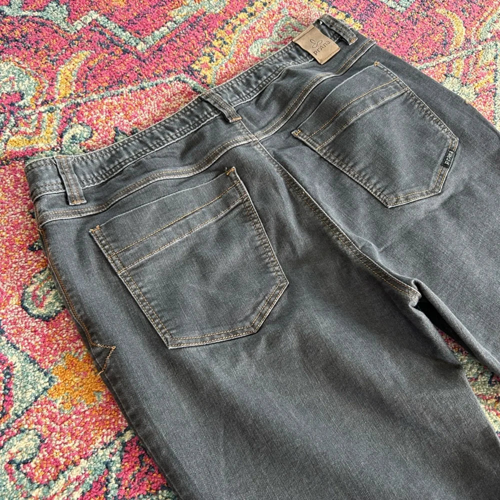 PrAna | Men's ‘Black’ Charcoal Grey Slim Fit Straight Leg Axiom Jeans Sz W38 L30